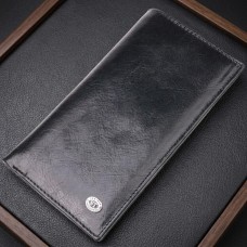 Вертикальный бумажник для мужчин из натуральной кожи ST Leather 19420 Черный