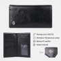 Вертикальний гаманець для чоловіків із натуральної шкіри ST Leather 19420 Чорний