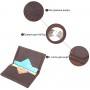 Практичний картхолдер з утримувачем для Apple AirTag з натуральної шкіри GRANDE PELLE 11606 Коричневий