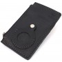 Вертикальний картхолдер з утримувачем для Apple AirTag з натуральної шкіри GRANDE PELLE 11626 Чорний