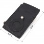 Вертикальний картхолдер з утримувачем для Apple AirTag з натуральної шкіри GRANDE PELLE 11626 Чорний