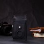Вертикальний картхолдер з утримувачем для Apple AirTag з натуральної шкіри GRANDE PELLE 11626 Чорний