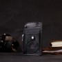 Цікавий картхолдер з утримувачем для Apple AirTag з натуральної шкіри GRANDE PELLE 11628 Чорний
