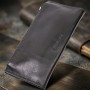 Стильний гаманець із монетницею зовні з натуральної шкіри GRANDE PELLE 11646 Чорний