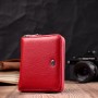 Яскраве портмоне для жінок на блискавці із натуральної шкіри ST Leather 19486 Червоний