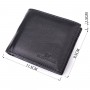 Шкіряне чоловіче портмоне із затискачем ST Leather 22481 Чорний