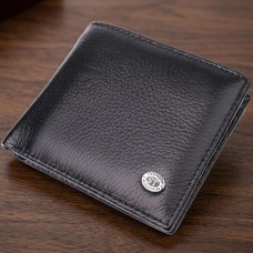 Мужское кожаное портмоне из зажимом ST Leather 22485 Черный