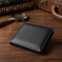 Компактне чоловіче портмоне з натуральної шкіри ST Leather 22486 Чорний