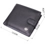 Горизонтальное мужское портмоне из натуральной кожи ST Leather 22487 Черный