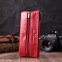 Яскрава шкіряна ключниця на блискавці ST Leather 22557 Червоний