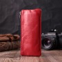 Яскрава шкіряна ключниця на блискавці ST Leather 22557 Червоний