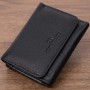 Шкіряний лаконічний гаманець для жінок ST Leather 22506 Чорний