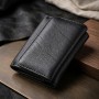 Шкіряний лаконічний гаманець для жінок ST Leather 22506 Чорний