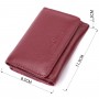 Шкіряний цікавий гаманець для жінок ST Leather 22507 Бордовий