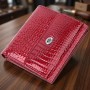 Фактурний жіночий гаманець із натуральної шкіри ST Leather 22705 Червоний