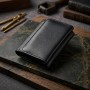 Гаманець для жінок з натуральної шкіри горизонтального формату ST Leather 22722 Чорний