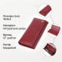 Місткий жіночий гаманець із натуральної шкіри ST Leather 23089 Бордовий