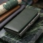 Місткий жіночий гаманець на магнітах із натуральної шкіри ST Leather 23115 Зелений