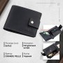 Компактне чоловіче портмоне в вінтажному стилі GRANDE PELLE 11228 Чорне