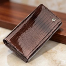 Кошелек женский ST Leather 18431 (S9001A) лакированная кожа Коричневый