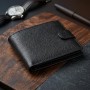 Чоловічий гаманець ST Leather 18328 (ST137) італійська шкіра Чорний