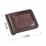 Зручний чоловічий Затискач для купюр ST Leather 18938 Коричневий