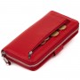Жіночий шкіряний гаманець для карток та купюр ST Leather 19306 Червоний