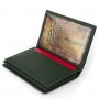 Визитница-книжка ST Leather 19215 Зеленая