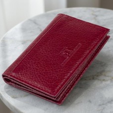 Визитница-книжка ST Leather 19218 Бордовая