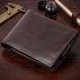 Портмоне горизонтальне Amico на магніті на два відділення GRANDE PELLE 11321 Коричневе