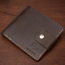 Шкіряне чоловіче портмоне GRANDE PELLE 11460 Коричневий