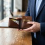 Кожаное мужское портмоне GRANDE PELLE 11460 Коричневый