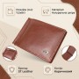 Зручний затискач для грошей із натуральної гладкої шкіри ST Leather 19427 Коричневий