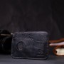 Картхолдер горизонтального типу з утримувачем для Apple AirTag з натуральної шкіри GRANDE PELLE 11613 Чорний