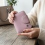 Портмоне з монетницею зовні для стильних жінок шкіряне ST Leather 19456 Бежевий
