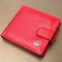 Яскраве жіноче портмоне з блоком для карт з натуральної шкіри ST Leather 19471 Червоний
