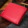 Яскраве жіноче портмоне з блоком для карт з натуральної шкіри ST Leather 19471 Червоний