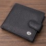 Чоловічий гаманець зручного розміру ST Leather 22471 Чорний
