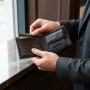 Чоловічий гаманець зручного розміру ST Leather 22471 Чорний