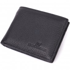 Качественный зажим из натуральной кожи ST Leather 22472 Черный