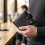Гаманець чоловічий середнього розміру з натуральної шкіри ST Leather 22473 Чорний