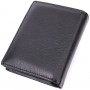 Гаманець вертикального формату з натуральної шкіри ST Leather 22474 Чорний