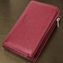 Шкіряний жіночий гаманець у три додавання ST Leather 22489 Бордовий