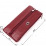 Містка ключниця з натуральної шкіри ST Leather 22508 Бордовий