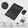Чоловічий гаманець для карток із натуральної шкіри ST Leather 23091 Чорний