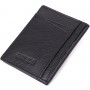 Чоловічий гаманець для карток із натуральної шкіри ST Leather 23091 Чорний