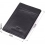 Чоловічий гаманець для карток із натуральної шкіри ST Leather 23091 Чорний