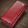 Елегантний гаманець для жінок з монетницею із натуральної шкіри ST Leather 23107 Бордовий