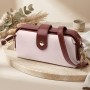 Превосходный клатч с интересной защелкой из натуральной кожи Vintage 22426 Белый