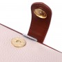 Превосходный клатч с интересной защелкой из натуральной кожи Vintage 22426 Белый